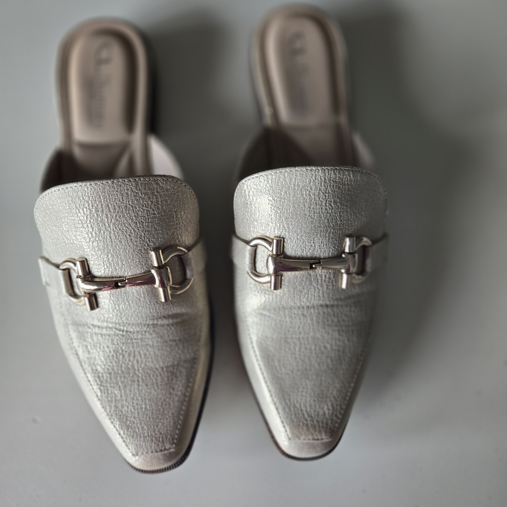 CL by Laundry Silver Mules